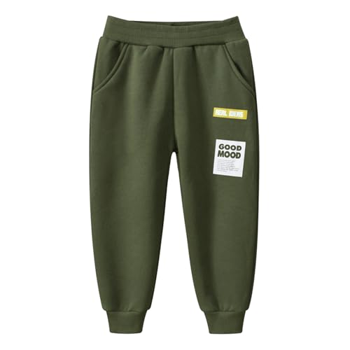 Baby Boys Sweatpants Fleece Lined Elastic Waist Jogger Pants Toddler Casual Cinch Bottom Pull on Athletic Playwear w/Pockets