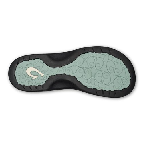 OLUKAI Ohana Women's Beach Sandals, Water Resistant Flip Flops, Arch Support & Comfort Fit, Lightweight & Durable, Enhanced Grip & Traction, Swell/Hua, 103