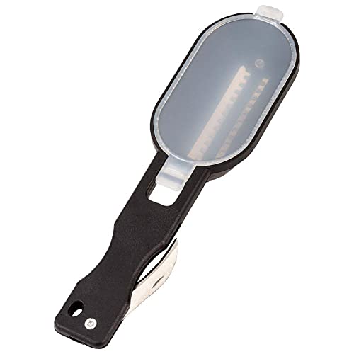 Rascador de escamas de pescado con un recipiente y un cuchillo de pesca ACER, 20 cm