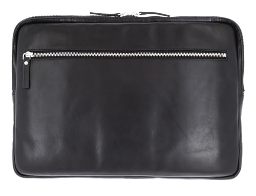 Housse ordinateur portable Leonhard Heyden Cambridge en cuir noir élégant