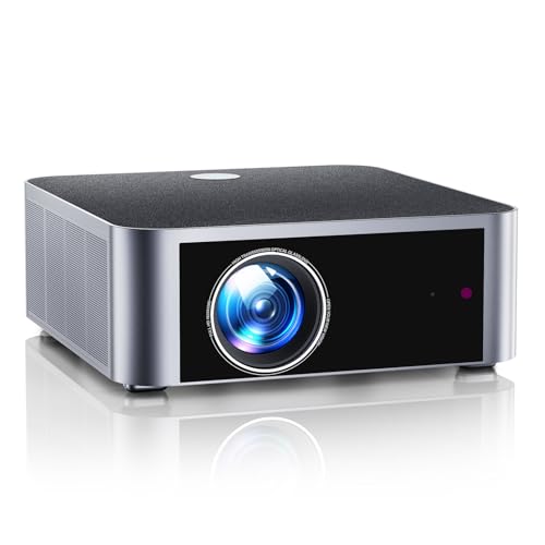 Image of Projector with WiFi 6 and Bluetooth 5.2, HYTOBP Y3 800 ANSI Native 1080P Outdoor Movie Projector, Auto 6D Keystone & 50% Zoom, Home Theater 4k Projector for Phone /TV Stick /PC（Black, Medium）