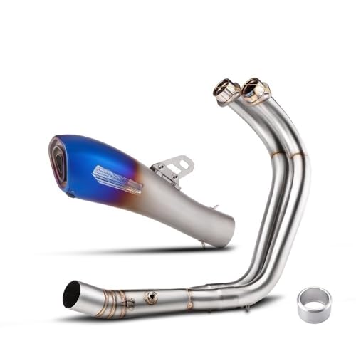 Ligne d'échappement moto MT07 en inox brossé durable