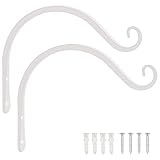 FEED GARDEN Iron Wall Hooks Decorative Metal Curved Plant Hanger Hooks, Indoor/Outdoor Use for Hangi