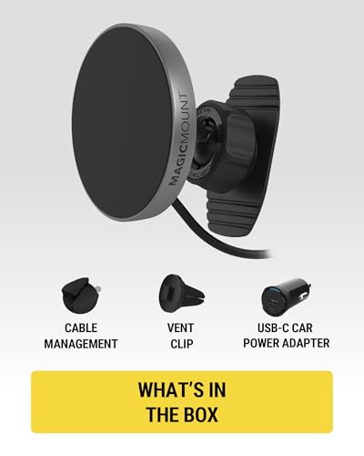 Scosche MagicMount Charge Pro – MagSafe Wireless Car Mount (Dashboard & Vent) — view 8
