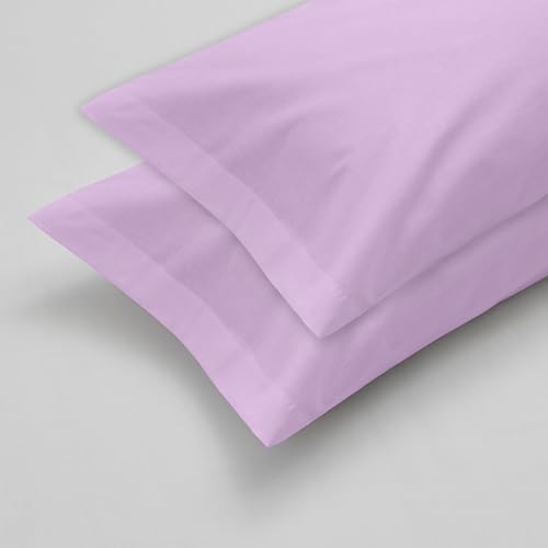 Degrees Home Collection - 2 Fundas de Almohada de 50 x 80 cm, Microfibra, Color Lila