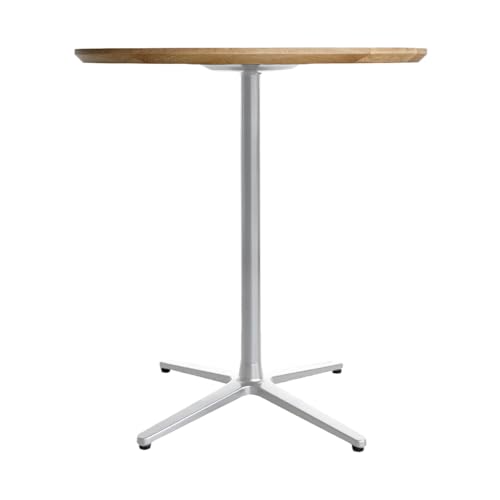 直径70cmオーク無垢ラウンドテーブル 脚カラーシルバー[190-AW-10-2]