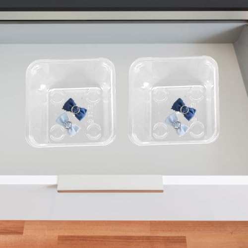 FELTECHELECTR 13pcs Plastic Drawer Organizer Storage Bins Set Made of Sturdy Pet Material, Reusable and Resistant to Deformation, for Organizing Utensils and Cosmetics in Desk or Drawer - Image 8