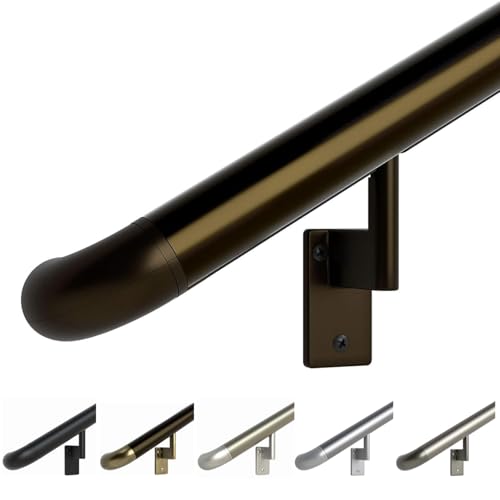 Promenaid Architectural Bronze 5ft ADA Handrail Kit - Complete Indoor/