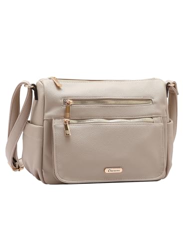 Chenson, Bolsa Feminina Transversal de Lado Chenson Original Cor:Bege