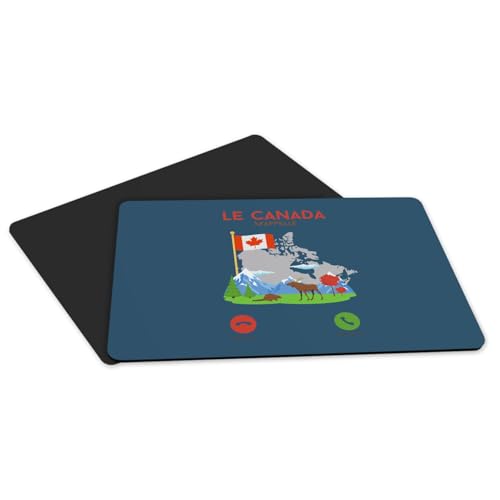 Sets de table bleu Canada lot de 4 grands formats 39.5x28.5 cm