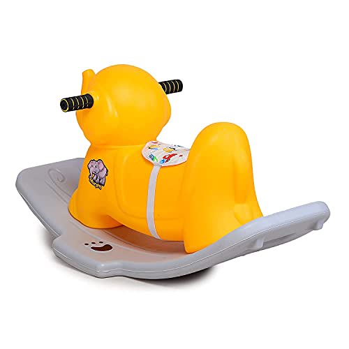 Image of Popo Toys Murphy Rocker (Yellow)| Rocker for Kids Birthday Gift for Kids /Boys /Girls /Rocker with Musical & Lightning Toy | Cute Character, (MT026)