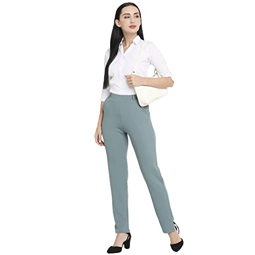 Image of Smarty Pants Women's Cotton Straight Leg Formal Trouser