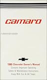 1980 Camaro Owner's Manual Reprint Z/28 RS Berlinetta