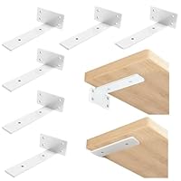 Amazon | 棚受け金具 白 6個セット15cm隠し棚受け 5mm厚 高耐荷重 頑丈