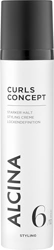 ALCINA Curls Concept | 1 x 100 ml | Stylingcreme fĂĽr lockiges Haar | Optimale Lockendefinition & LockenbĂĽndelung | Mehr Sprungkraft & Festigung | FĂĽr Naturlocken & Dauerwelle