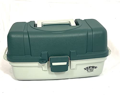 Zepre Valigetta da Pesca da 3 Ripiani (Verde)