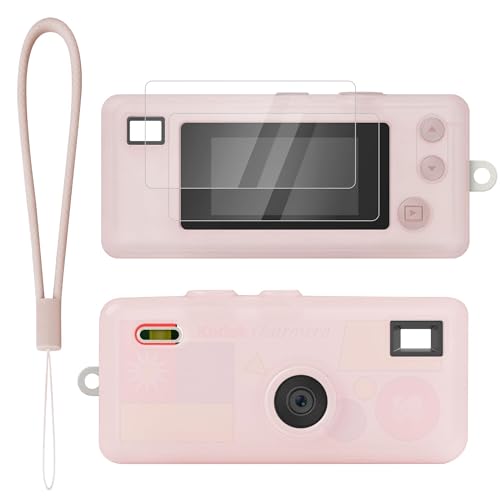 Seltureone�y1��+2���zFor Kodak CHARMERA�P�[�X+�K���X�t�B���� �V���R���f�� ��G��_�炩�� �����J�b�g �S�ʕی� �����h�~ �Ռ��z�� �R�_�b�N �L�[�`�F�[���J�����A�N�Z�T�� �X�g���b�v�t�� �L���ȃJ���[ �����x��30�� �W��