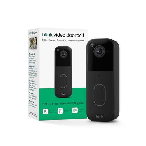 Blink Video Doorbell (newest model) – Head-to-toe HD view,...