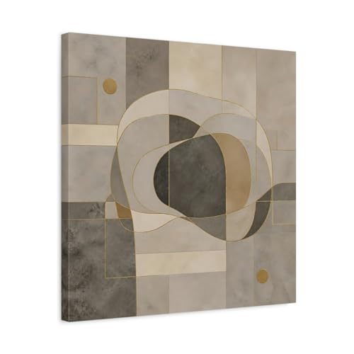 Toile géométrique abstraite grand format 50x50cm habiller mur vide