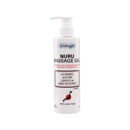 Gel thérapeutique pour massage Nuru japonais | Aloe Vera, algues, thé vert, réglisse et vitamine B5 | 250ml Cover