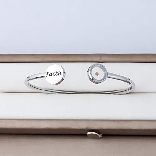 FAADBUK Christian Gift Cross Mustard Seed Bracelet Faith Mustard Seed Jewely Religious Inspirational Jewelry3