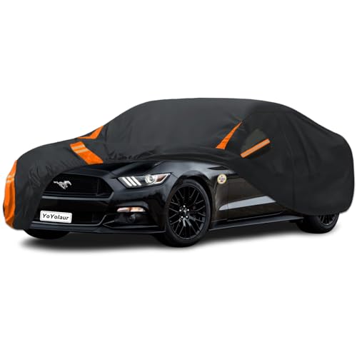 YoYolaur 10-Layer for Ford Mustang Car Cover Waterproof All Weather