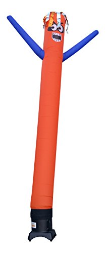 AirRanger Reflective Inflatable Bird Scare Deterrent Set with Weather-Resistant Blower, Orange/Blue, 12-Feet