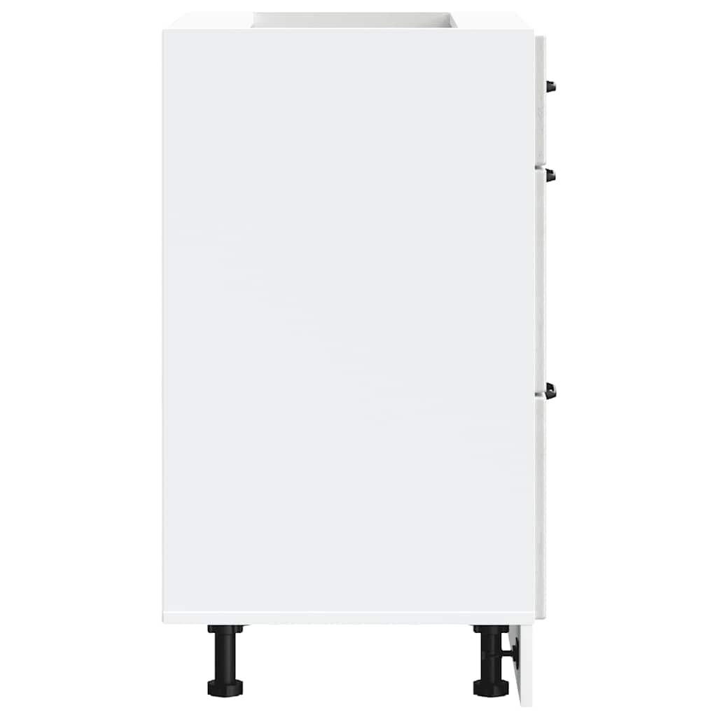 vidaXL Armoire de Cuisine Kalmar Gris béton Bois d'ingénierie, Meuble d'évier, Meuble de Cuisine avec tiroir, Meuble de Cuisine à tiroir