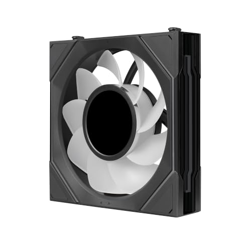 Image of Lian Li UNI Fan SL-INF LCD Flex 120mm Reverse Blade ARGB Fan, Single Pack, Controller Not Included, Black (12RSLIND1F1B)
