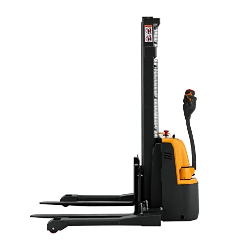 APOLLOLIFT Fully Powered Drive and Lift Electric Stacker with Straddle Legs 2200 lbs Capacity 118“ Lift Height, Adjustable Forks Material Lift - Thumbnail 4