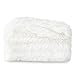 BEDSURE Felldecke Kuscheldecke Decke Sofa - flauschig Sofadecke Felloptik weich und plüsch, Winterdecke Oeko-Test Zertifiziert, Kunstfell Couchdecke Wohndecke weiß 130x150 cm