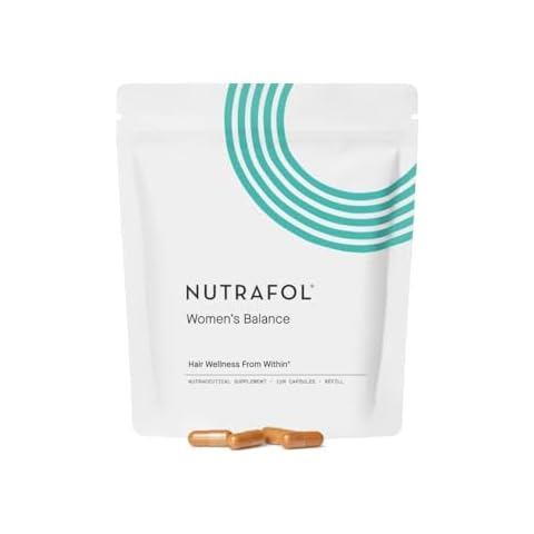 Nutrafol Women's Balance Hair Growth Supplements, Ages 45 and Up, Clinically Proven for Visibly Thicker Hair and Scalp Coverage in 3-6 Months, Dermatologist Recommended - 1 Month Supply Refill Pouch Cover