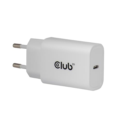 Cargador USB-C de 30W Club3D CAC-3020 blanco pack de 2 adaptadores de corriente para móvil y tablet
