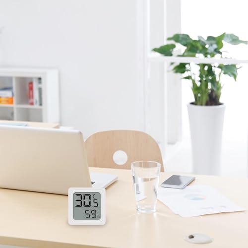 ABSシンプル 湿度計 4.4x1.1cm、温度計 温湿度計 湿度計室内 大画面 コンパクト 顔マーク 壁掛け 卓上スタンド デジタル温湿度計 | 温湿度計 デジタル 温度計 湿度計 高精度 家庭用 温度湿度計 温室度計 室温計 | 卓上スタンド デジタル温湿度計 快適度顔表示付 温度計 湿度計 スタンド 正確な小型家庭用湿度計 [4]