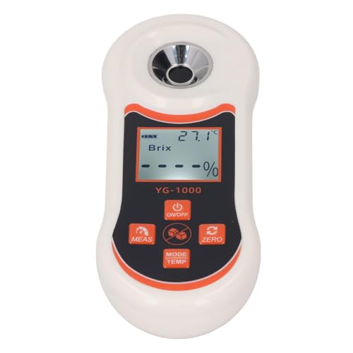 Digital Sugar Refractometer 0 to 60% Sugar Content Measurement Portable Sugar Meter for Fruit Vegetables Coffee Maple Syrup