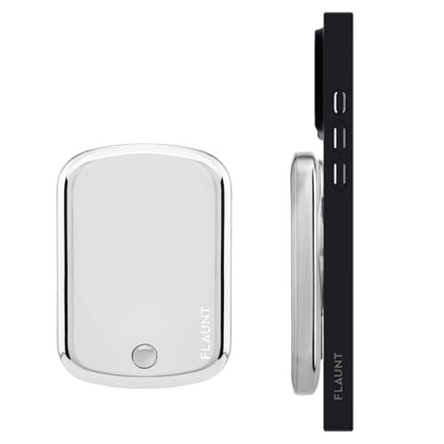 Flaunt 5000mAh Wireless Battery Pack with USB-C Port - Metallic Silver