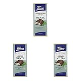 Tirma Tableta de Chocolate con Leche Rellena de Crema Sabor Menta, 110g - Chocolate Cremoso con Relleno de Menta, Perfecto para Postres y Snacks (Paquete de 3)