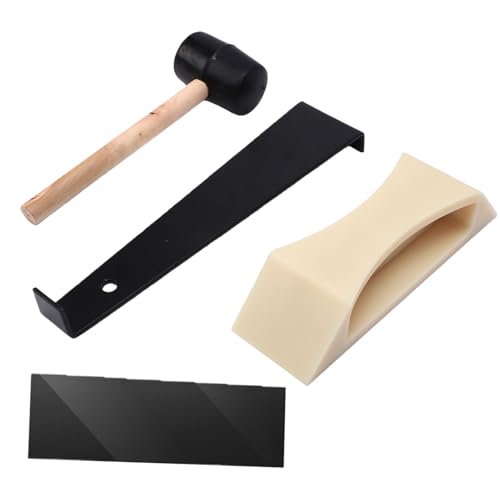 ASHATA Outil Polyvalent de Réparation D'espacement de Sol avec Matériau en Nylon pour Sols Stratifiés et SPC, Réparations Faciles avec Marteau et Tampon