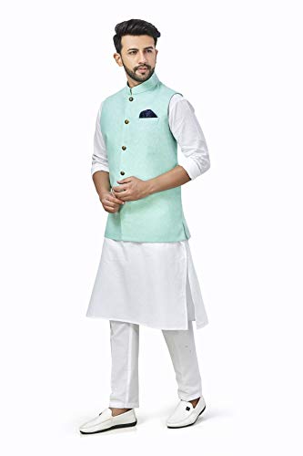 Image of Mens KURTA PYJAMA KOTI SET