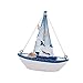 Artibetter en Bois Mini Voilier Modèle Voilier Figurine Miniature Bateau À Voile Navires Nautiques Plage Côtière Voilier De Mariage Accueil Ornements