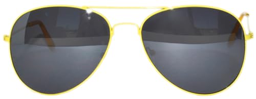 Image of OWL Aviator Pilot Sunglasses for Women and Men Size Medium Gold, Black, Silver, Bronze, Colorful Metal Frame