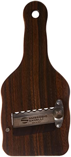 Sanelli Ambrogio Trüffelschneider – Gewellte Klinge, Verstellbar 0,2–3 Mm – Aus Edelstahl & Holz, Made In Italy