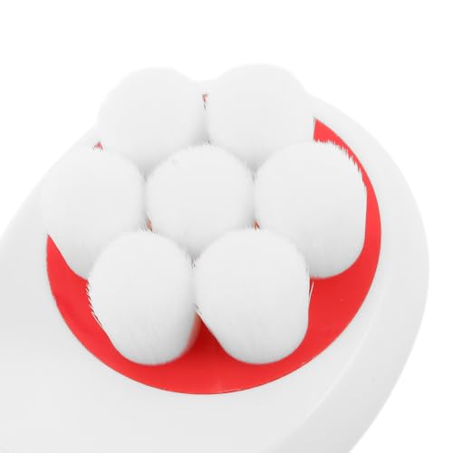 Cepillo de limpieza facial de silicona PLAFOPE con diseño vertical y doble cara de mango corto 3