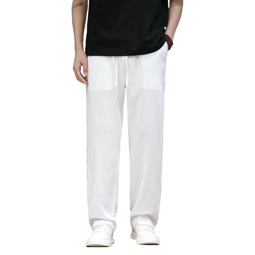 Pantalon lin homme style chinois idéal pour vos vacances d'été relax