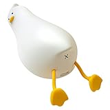 Padgene Lying Flat Duck Night Light,Squishy Nursery LED Animal Night Lamp Dimmable Silicone Nursery