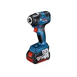Bosch Professional(ボッシュ) 18Vコードレスインパクトドライバー(本体、充電器GAL18V-40、5.0Ahバッテリー(A1850LIB)2個、ベルトフック、キャリングケース付) GDR18V-200 青