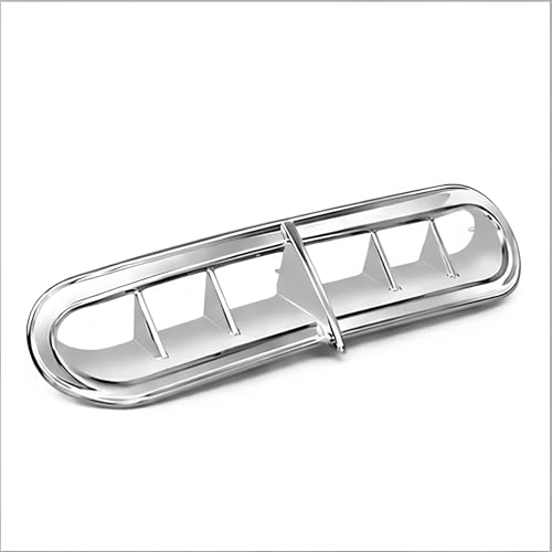 Image of Chrome Outer Fairing Vent Accent Compatible with Harley Touring Electra Glide Street Glide Ultra Classic Limited Trike 2014-2024 - Aftermarket Replacement Trim Accent Cover (Crhome#2)