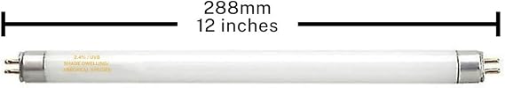 2.4% UVB T5 Tube 8 Watt Lamp. for Shade Dwelling/Arboreal Species in Ferguson Zones 1-2. 8w Bulb Provides Full Spectrum+UVB Lighting - Replace Every 12 Months - Pack of 2 Bulbs. [Energy Class A]