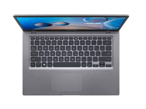 Image of ASUS 2022 VivoBook 14 inch FHD Laptop, AMD Athlon Gold 3150U, 8GB RAM, 128GB PCIe SSD,Backlit Keyboard, HD Webcam, Wi-Fi 5, Windows 10 Home, Slate Gray, 32GB Snowbell USB Card