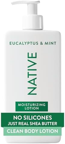 Native Body Lotion Contains Naturally Derived Plant-Based Moisturizers for Women and Men | Restores Dry Skin, Eucalyptus & Mint, 16.5 fl oz